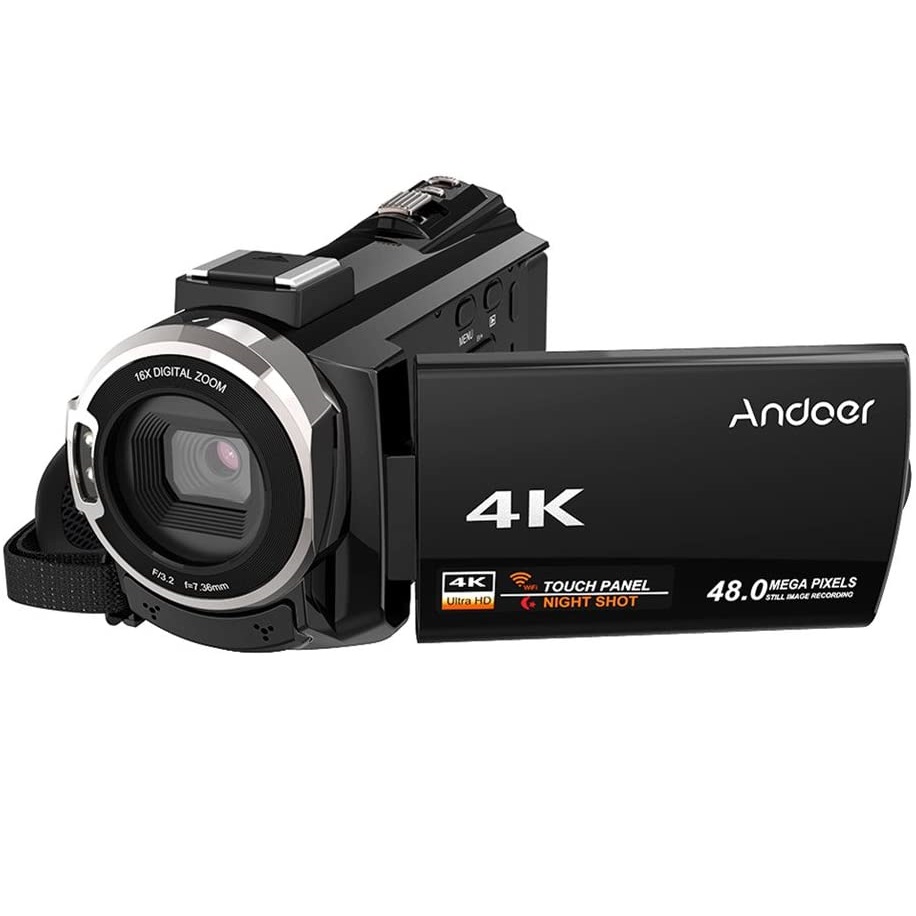 دوربین فیلم برداری آندویر مدل 4K Portable 48MP 16X Digital Zoom دوربین فیلم برداری آندویر مدل 4K Portable 48MP 16X Digital Zoom