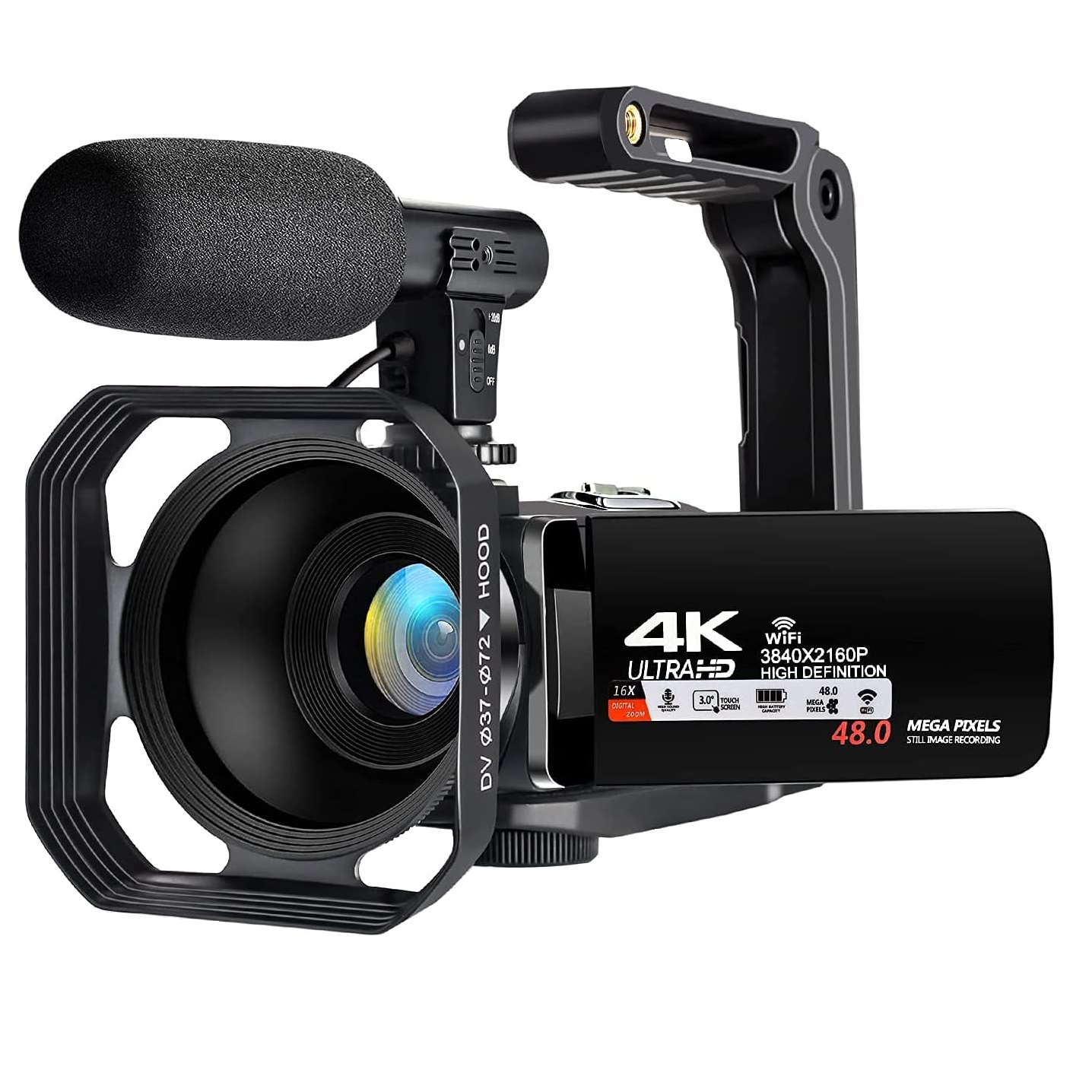 دوربین فیلم برداری مدل 4K WiFi Digital 48MP Vlogging دوربین فیلم برداری مدل 4K WiFi Digital 48MP Vlogging