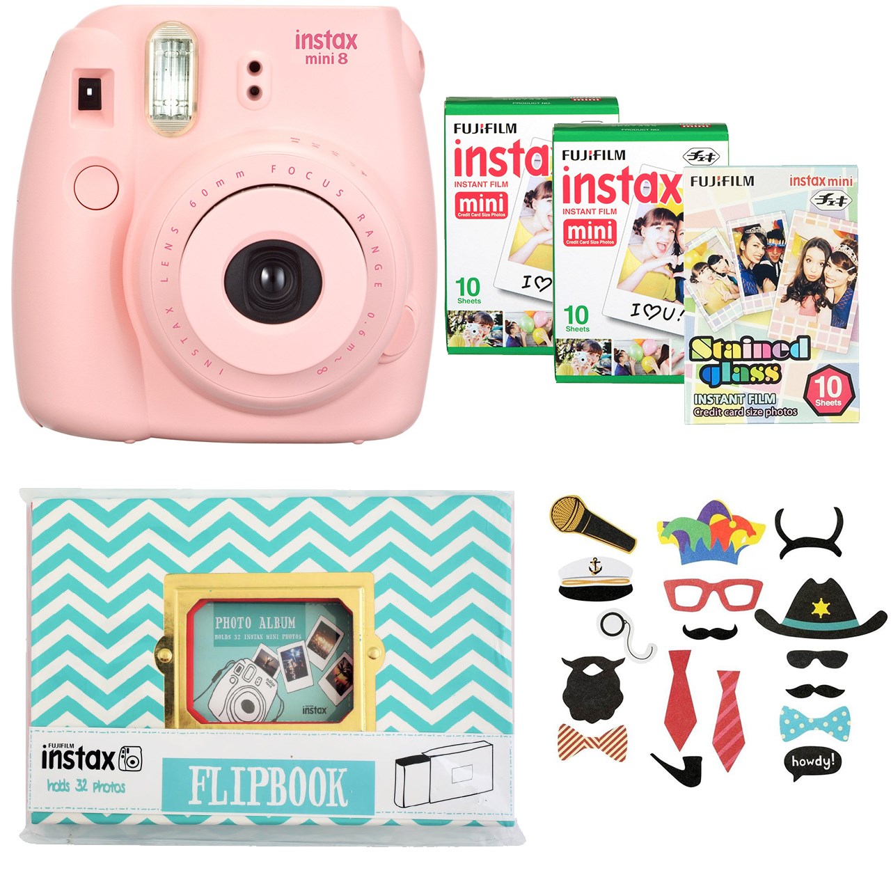 دوربین عکاسی چاپ سریع فوجی فیلم مدل Instax Mini 8 به همراه آلبوم، سه بسته کاغذ چاپگر و برچسب عکس دوربین عکاسی چاپ سریع فوجی فیلم مدل Instax Mini 8 به همراه آلبوم، سه بسته کاغذ چاپگر و برچسب عکس