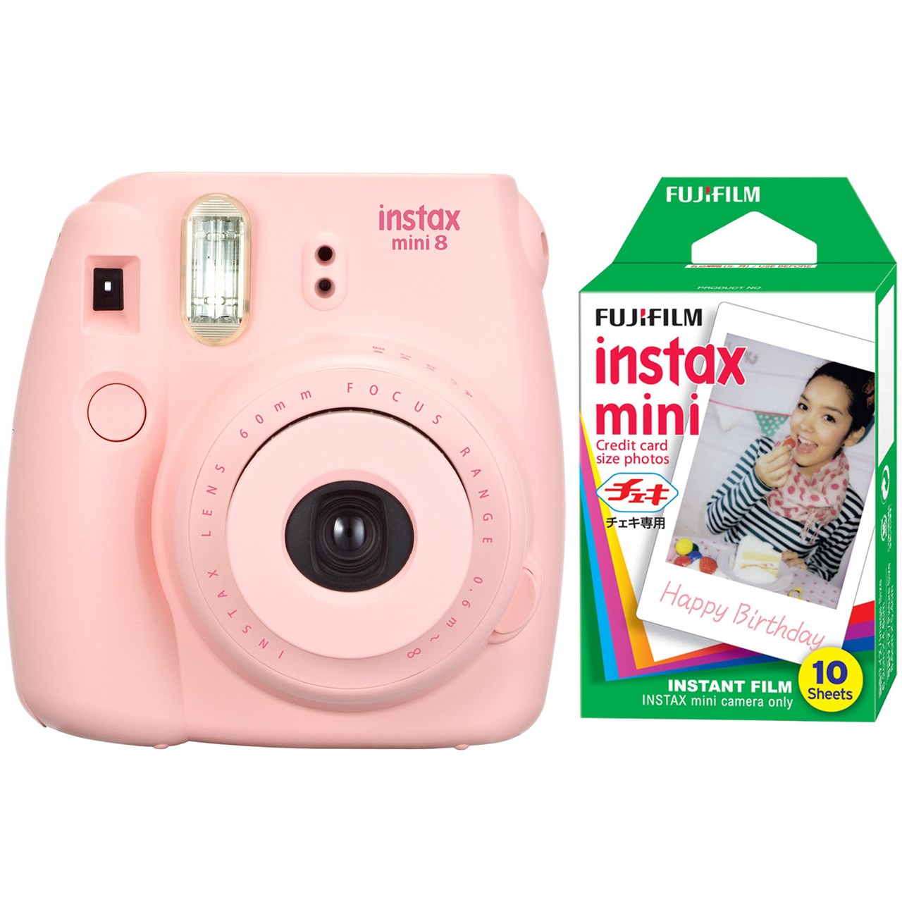 دوربین عکاسی چاپ سریع فوجی فیلم مدل Instax Mini 8 به همراه کاغذ چاپگر دوربین عکاسی چاپ سریع فوجی فیلم مدل Instax Mini 8 به همراه کاغذ چاپگر