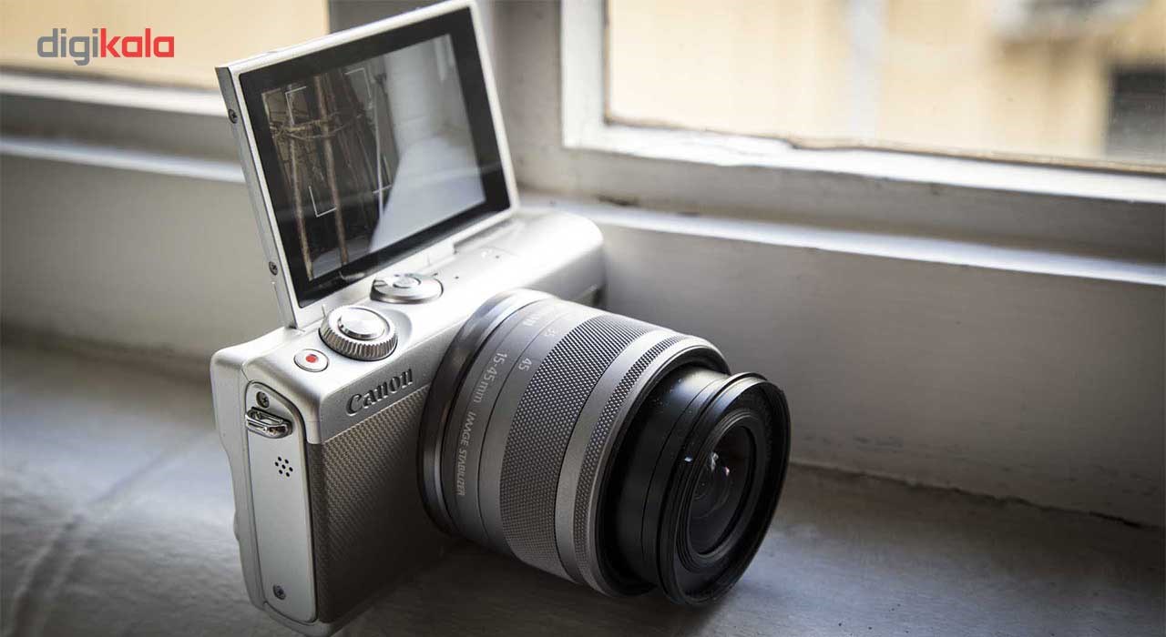 دوربین دیجیتال بدون آینه کانن مدل EOS M100 به همراه لنز 15-45 میلی متر دوربین دیجیتال بدون آینه کانن مدل EOS M100 به همراه لنز 15-45 میلی متر