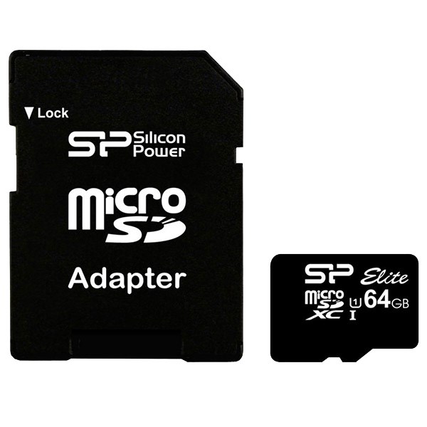 کارت حافظه microSDXC سیلیکون پاور مدل Elite کلاس 10 استاندارد UHS-I U1 سرعت85MBps همراه با آداپتور SD ظرفیت 64 گیگابایت کارت حافظه microSDXC سیلیکون پاور مدل Elite کلاس 10 استاندارد UHS-I U1 سرعت85MBps همراه با آداپتور SD ظرفیت 64 گیگابایت