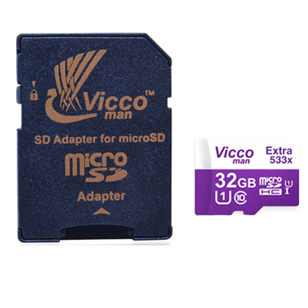 کارت حافظه microSDHC ویکومن مدل 533X کلاس 10 استاندارد UHS-I U1 سرعت 80MBps ظرفیت 32 گیگابایت کارت حافظه microSDHC ویکومن مدل 533X کلاس 10 استاندارد UHS-I U1 سرعت 80MBps ظرفیت 32 گیگابایت