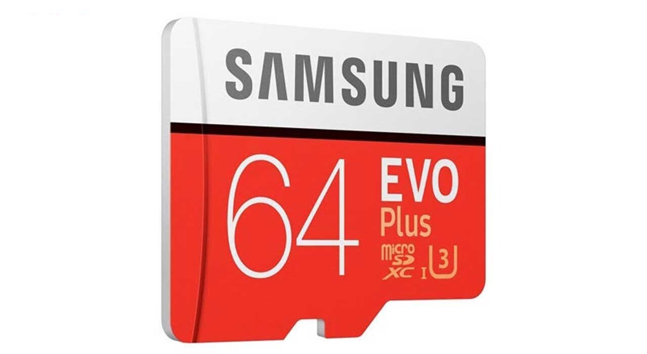 کارت حافظه microSDXC سامسونگ مدل Evo Plus کلاس 10 استاندارد UHS-I U3 سرعت 100MBps ظرفیت 64 گیگابایت کارت حافظه microSDXC سامسونگ مدل Evo Plus کلاس 10 استاندارد UHS-I U3 سرعت 100MBps ظرفیت 64 گیگابایت