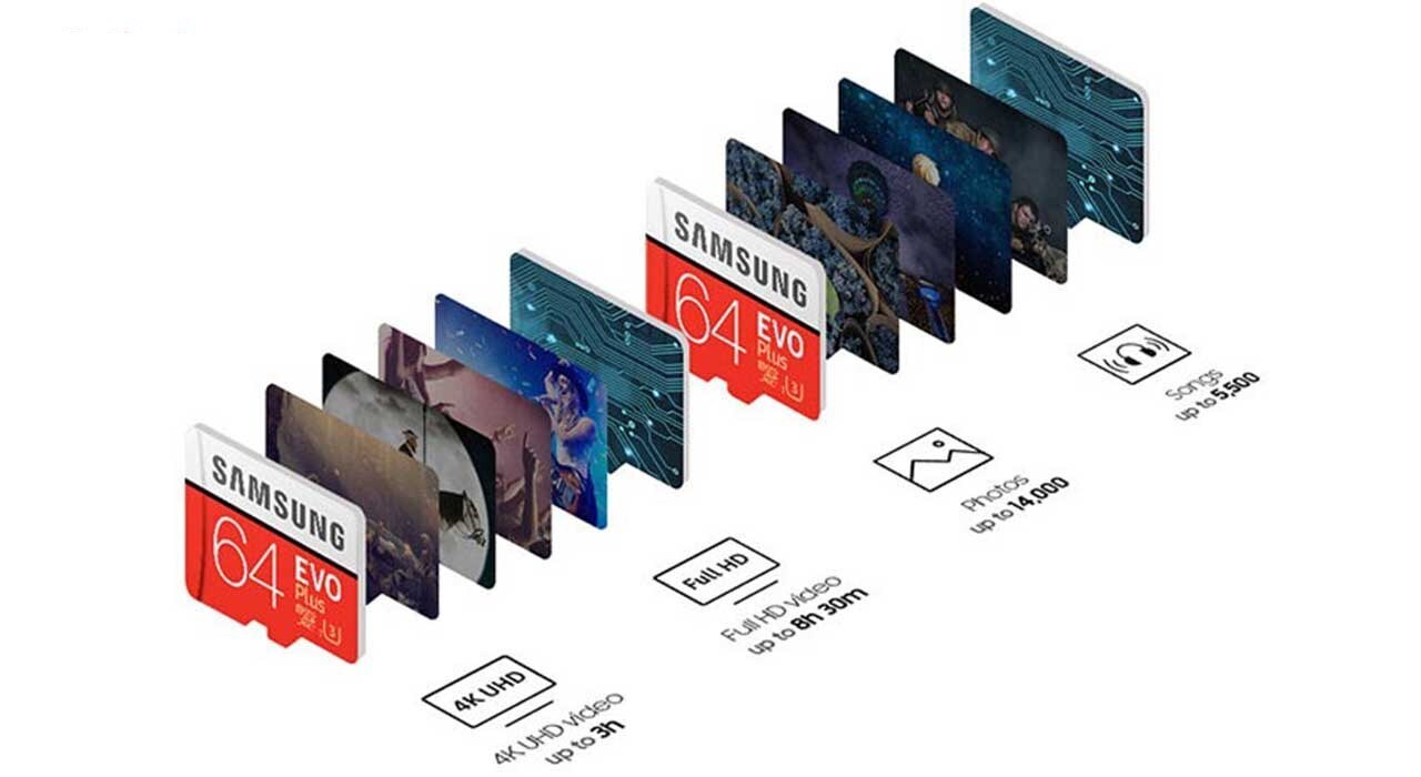 کارت حافظه microSDXC سامسونگ مدل Evo Plus کلاس 10 استاندارد UHS-I U3 سرعت 100MBps ظرفیت 64 گیگابایت کارت حافظه microSDXC سامسونگ مدل Evo Plus کلاس 10 استاندارد UHS-I U3 سرعت 100MBps ظرفیت 64 گیگابایت