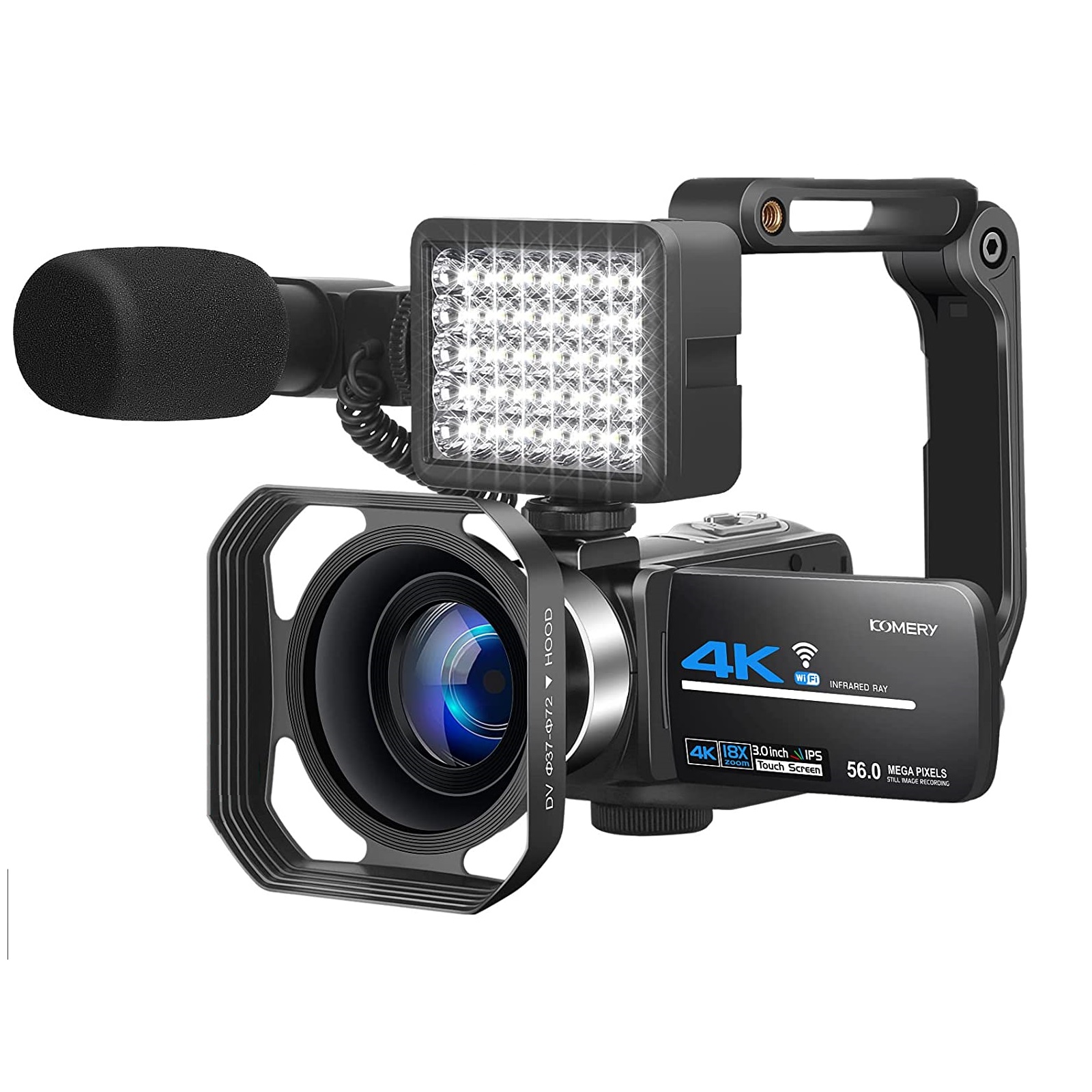 دوربین فیلم برداری کمری مدل 4k UHD 56MP with Night Vision WiFi 18X دوربین فیلم برداری کمری مدل 4k UHD 56MP with Night Vision WiFi 18X