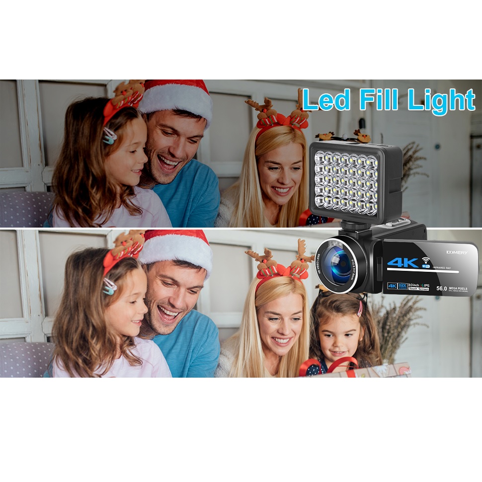 دوربین فیلم برداری کمری مدل 4k UHD 56MP with Night Vision WiFi 18X دوربین فیلم برداری کمری مدل 4k UHD 56MP with Night Vision WiFi 18X