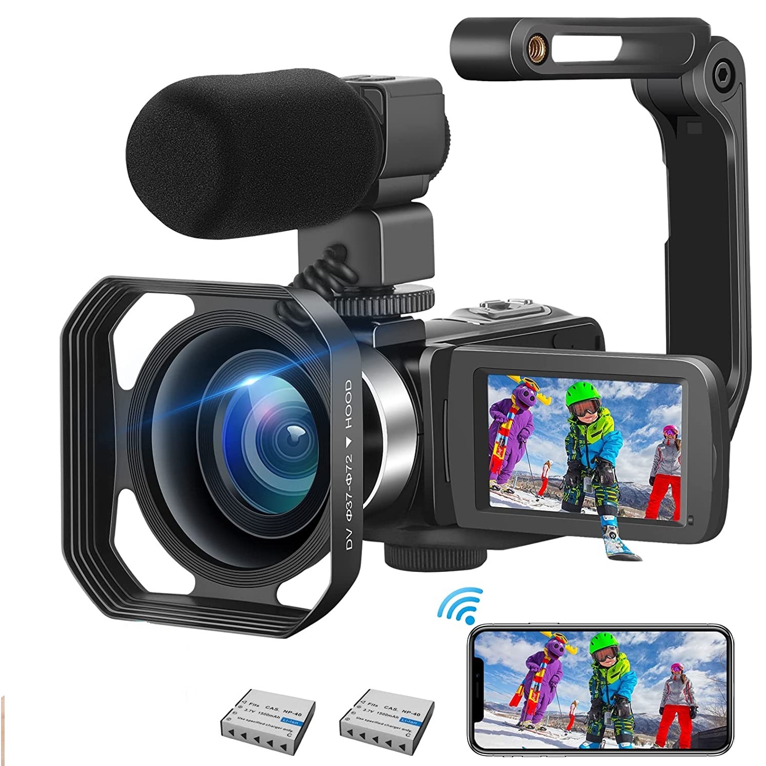دوربین فیلم برداری مدل 4K WiFi Digital 48MP Vlogging دوربین فیلم برداری مدل 4K WiFi Digital 48MP Vlogging